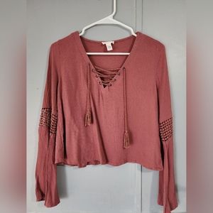 Womens Full Tilt size M boho shirt